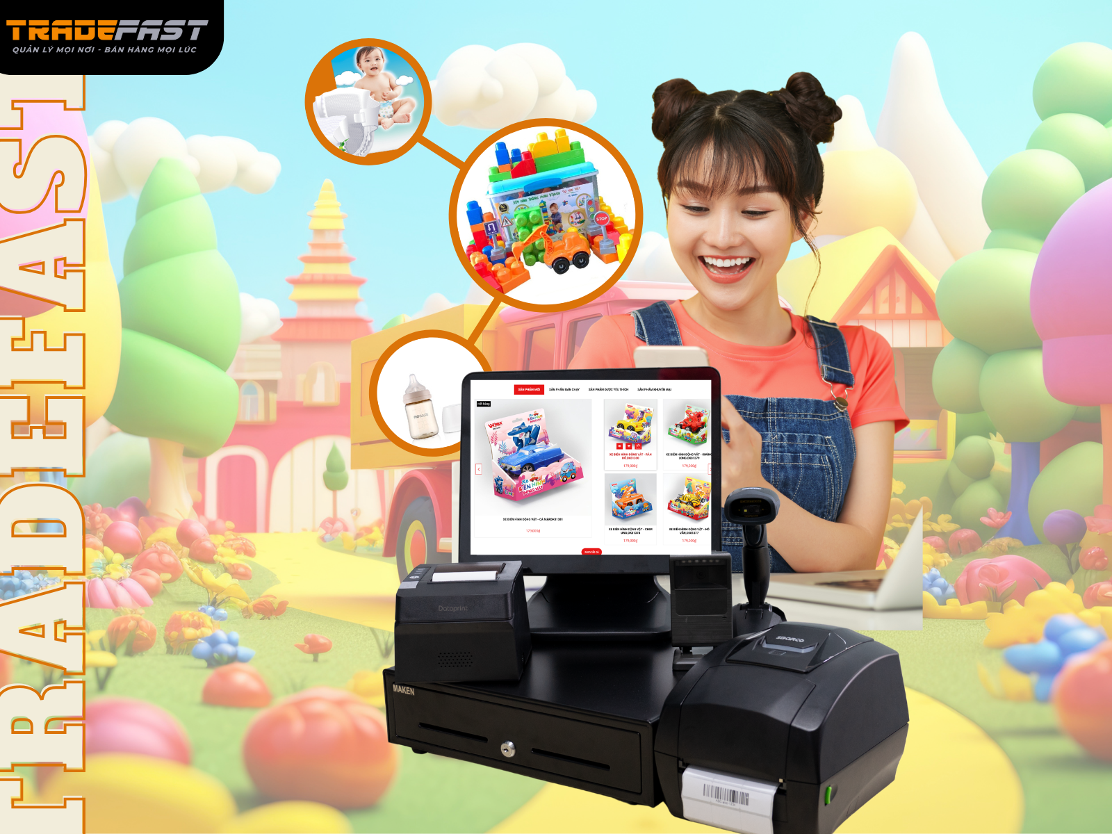 Giải pháp quản lý giúp chủ cửa hàng Mẹ & Bé giải quyết áp lực vận hành