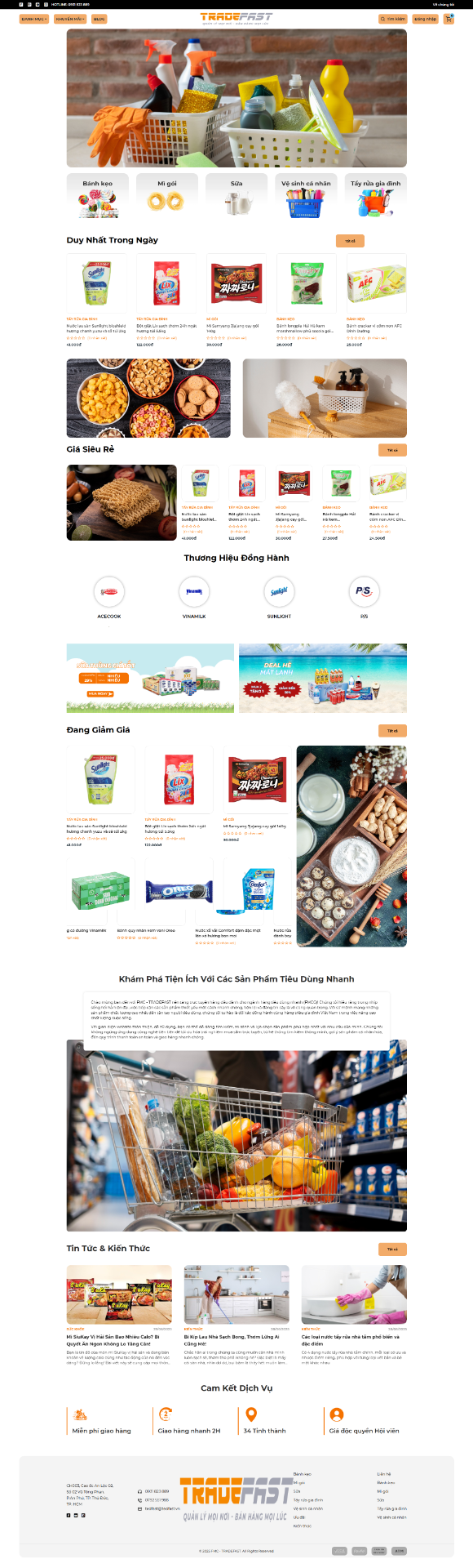 Website cho Ngành Hàng tiêu dùng nhanh - TRF-FMC