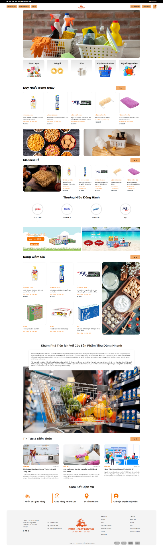 Website cho Ngành Hàng tiêu dùng nhanh - TRF-FMC