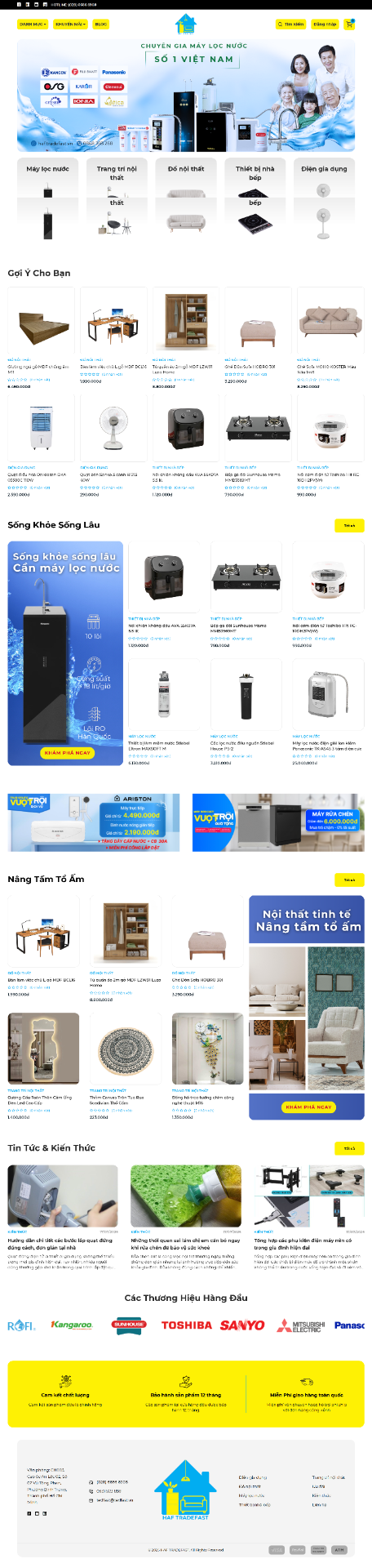 Website cho ngành Đồ gia dụng & Nội thất TRF-HAF