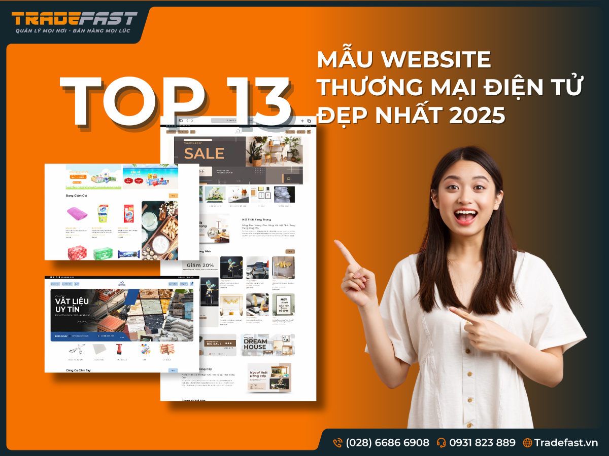 Top 13 Mẫu Website Thương Mại Điện Tử Đẹp Nhất 2025