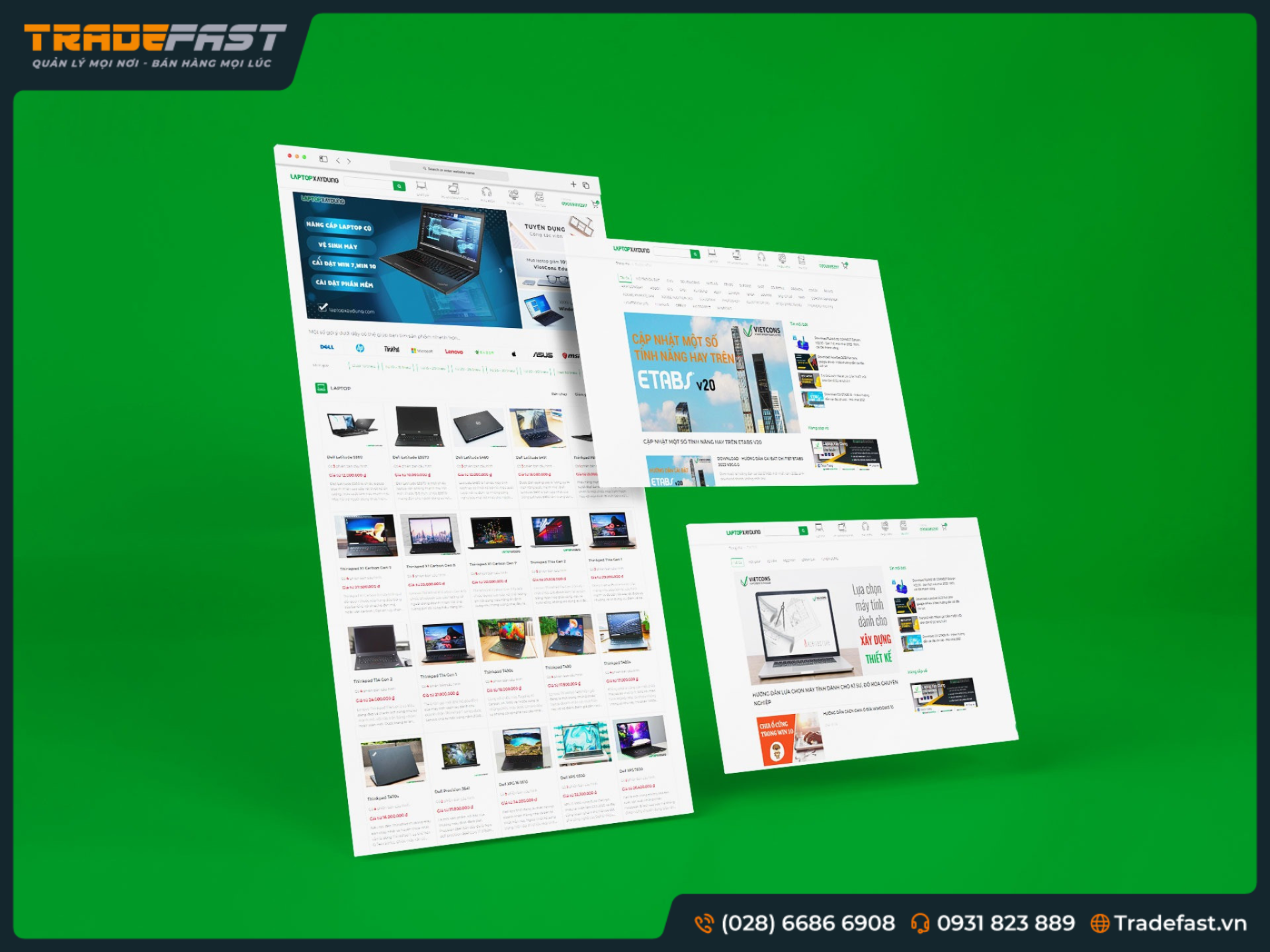THƯƠNG HIỆU LAPTOPXAYDUNG - CÔNG TY CP TM VIETCONS