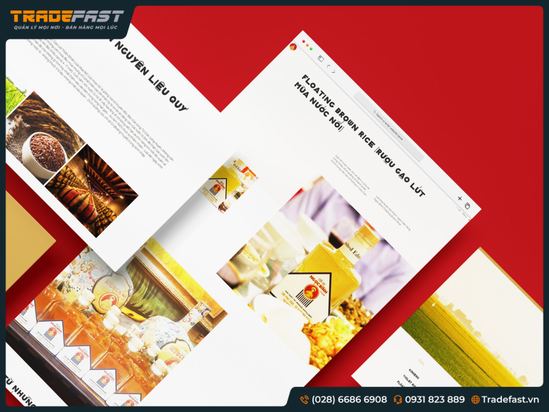 NHÃN HIỆU RƯỢU GẠO NGỌC BÌNH -  CÔNG TY CP DRAGON DISTILLERY