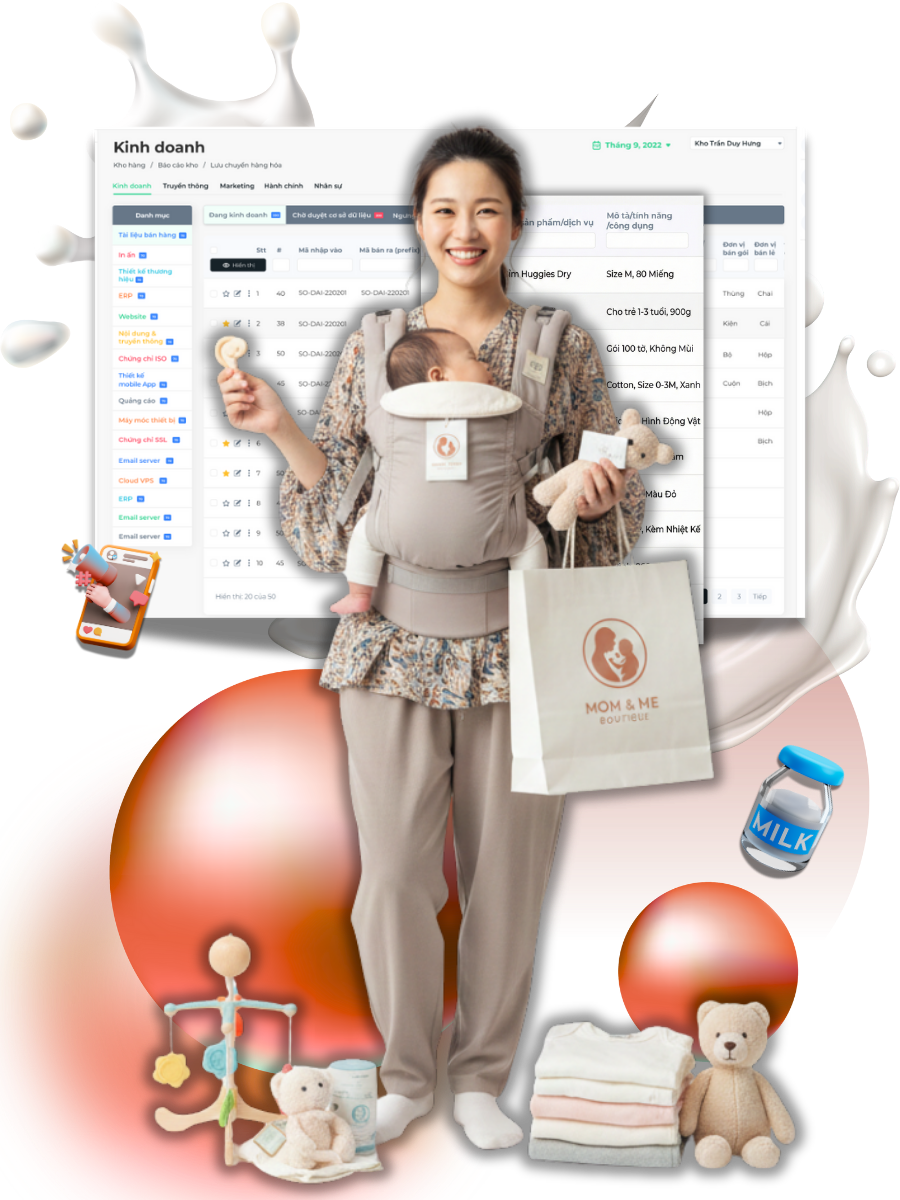 Tradefast – Giải pháp toàn diện giúp cửa hàng Mẹ & Bé vận hành nhẹ đầu, tăng trưởng bền vững